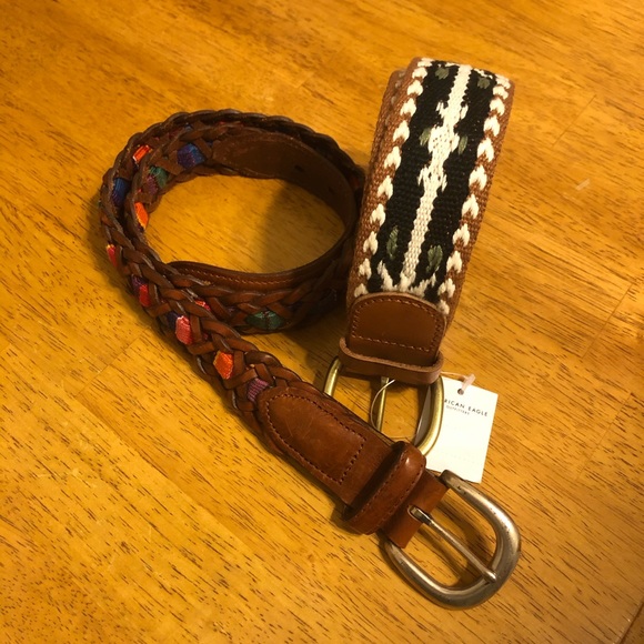 Fossil Accessories - American Eagle/Fossil Leather Belt Bundle